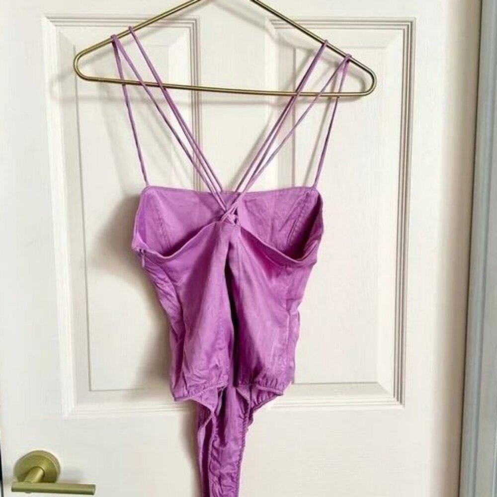 Pink Strappy Bodysuit